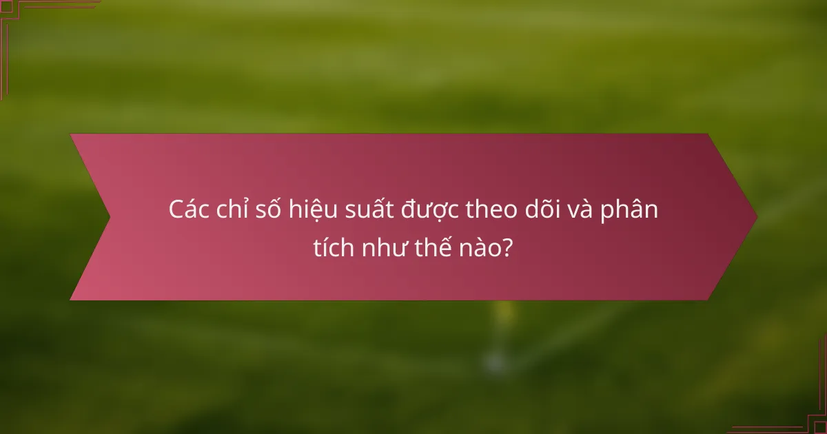 Các chỉ số hiệu suất được theo dõi và phân tích như thế nào?